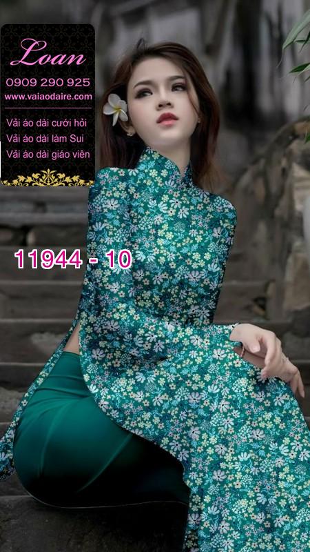 Vải áo dài hoa nhí in 3D Vải áo dài hoa nhí in 3D