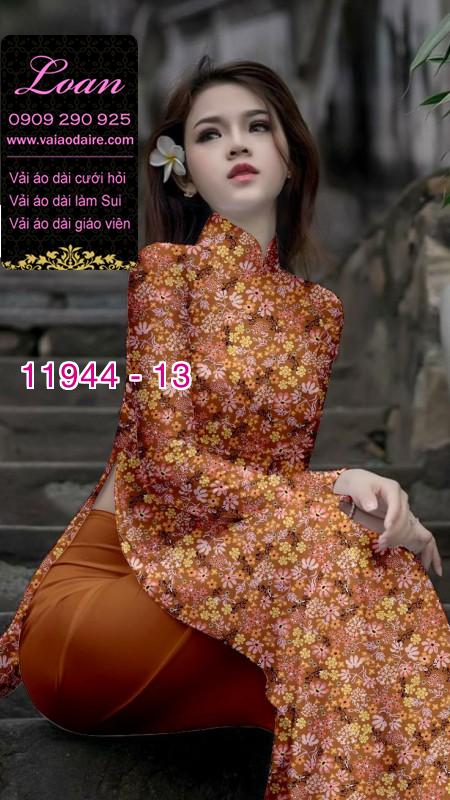 Vải áo dài hoa nhí in 3D Vải áo dài hoa nhí in 3D