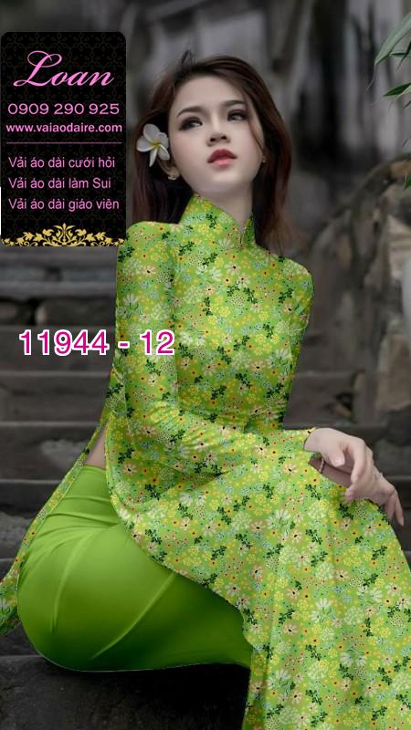 Vải áo dài hoa nhí in 3D Vải áo dài hoa nhí in 3D