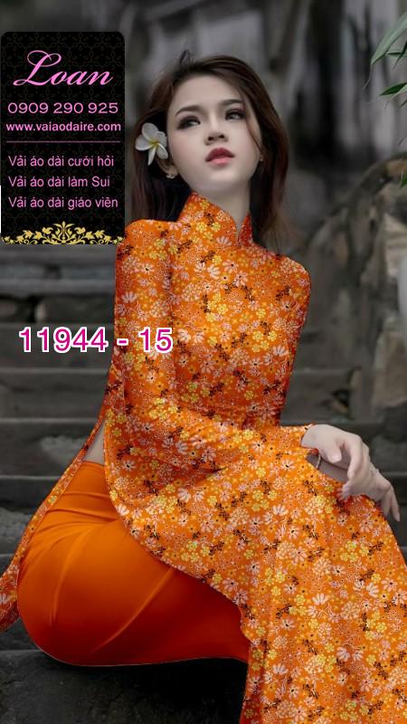 Vải áo dài hoa nhí in 3D Vải áo dài hoa nhí in 3D