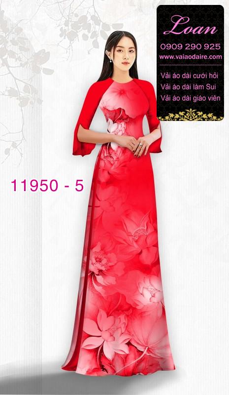 Vải áo dài hoa in 3D Vải áo dài hoa in 3D