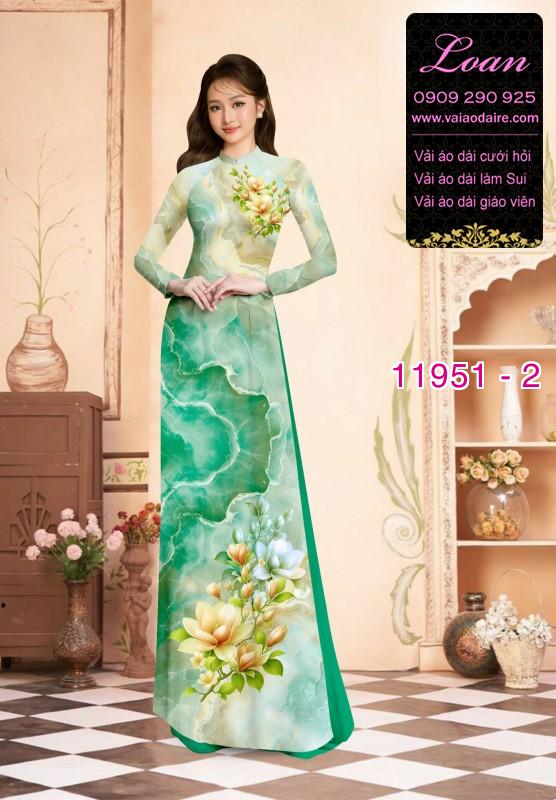 Vải áo dài hoa in 3D Vải áo dài hoa in 3D