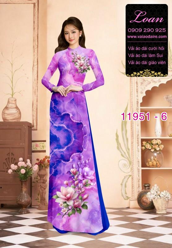 Vải áo dài hoa in 3D Vải áo dài hoa in 3D