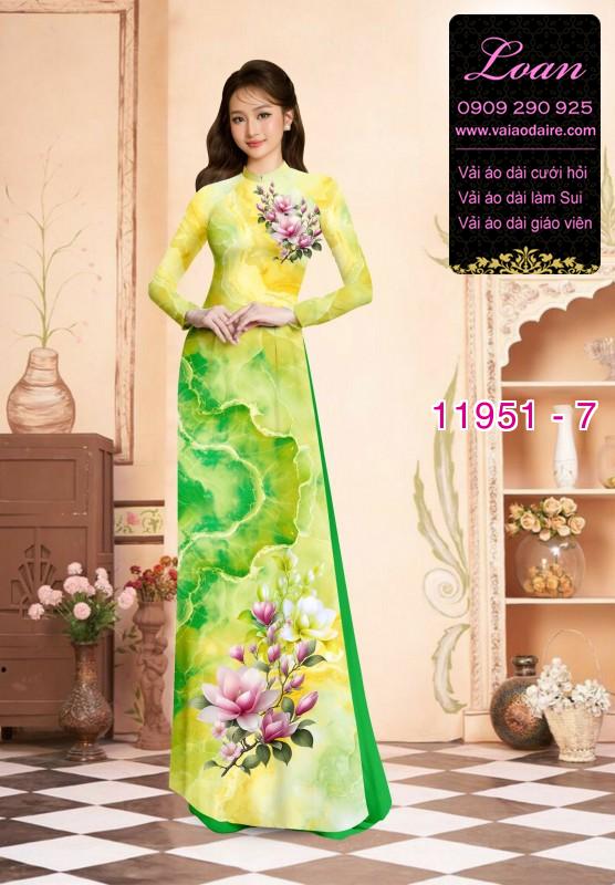 Vải áo dài hoa in 3D Vải áo dài hoa in 3D