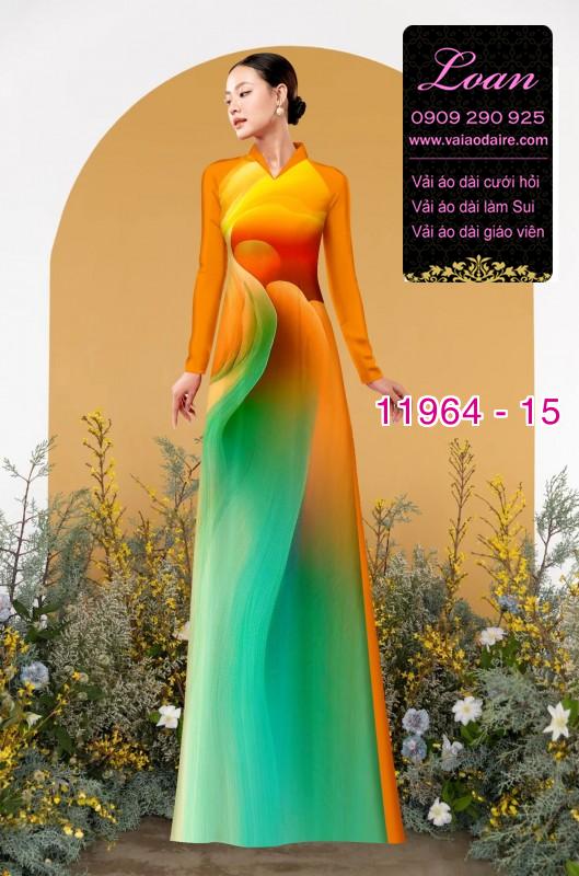 Vải áo dài hoa in 3D