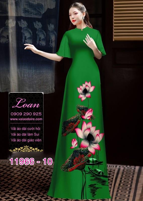Vải áo dài phong cảnh