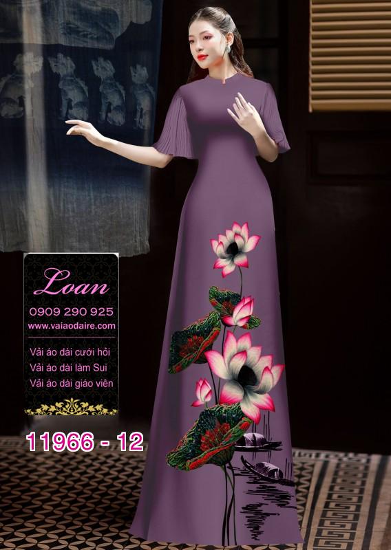 Vải áo dài phong cảnh