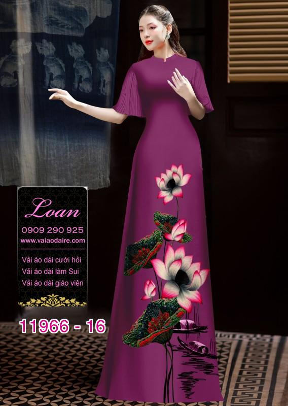 Vải áo dài phong cảnh
