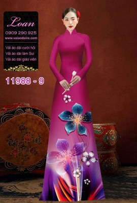 Vải áo dài in hoa 3D-DT 11988