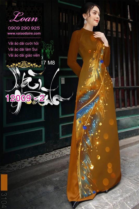 Vải áo dài in hoa 3D