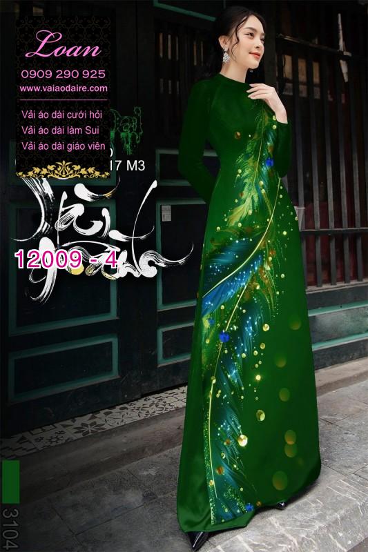 Vải áo dài in hoa 3D