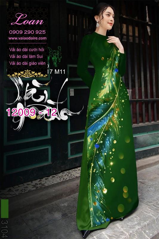 Vải áo dài in hoa 3D