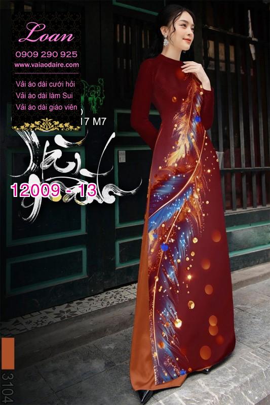 Vải áo dài in hoa 3D