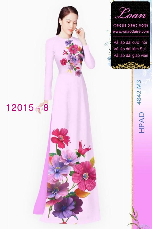Vải áo dài in hoa 3D