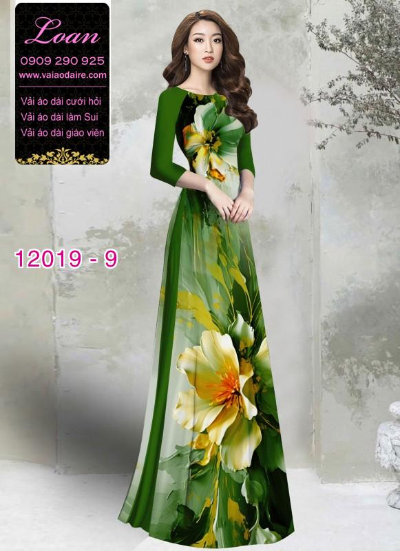 Vải áo dài in hoa 3D