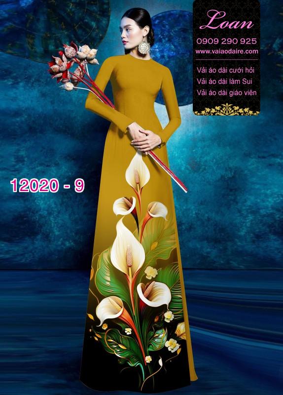 Vải áo dài in hoa 3D