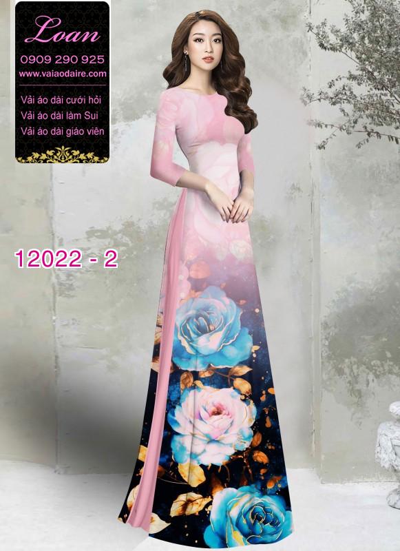 Vải áo dài in hoa 3D