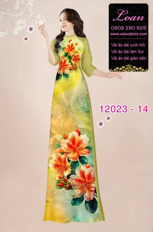 Vải áo dài in hoa 3D