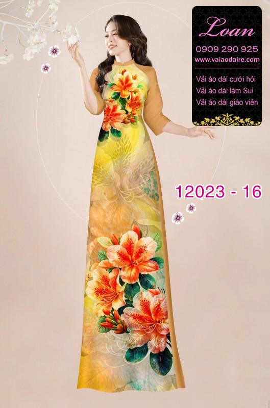 Vải áo dài in hoa 3D