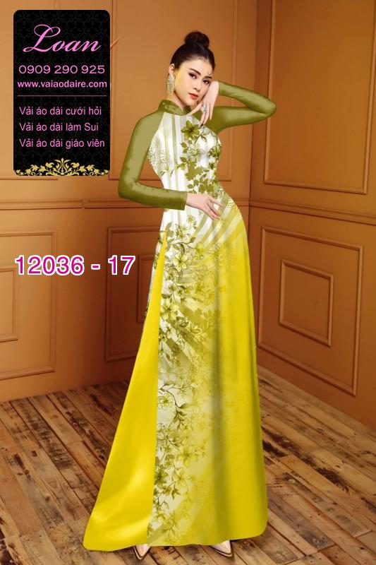 Vải áo dài in hoa 3D
