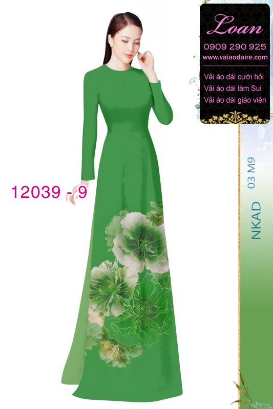 Vải áo dài in hoa 3D