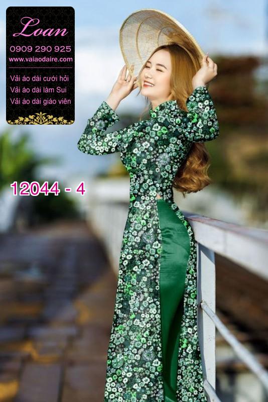 Vải áo dài in hoa 3D