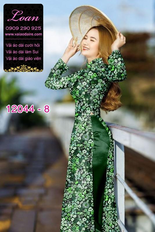 Vải áo dài in hoa 3D