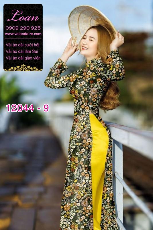 Vải áo dài in hoa 3D