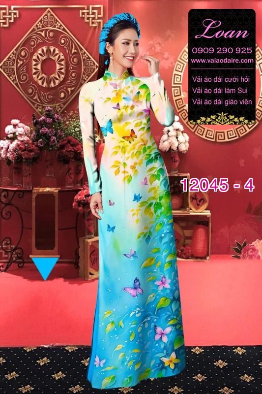 Vải áo dài in hoa 3D