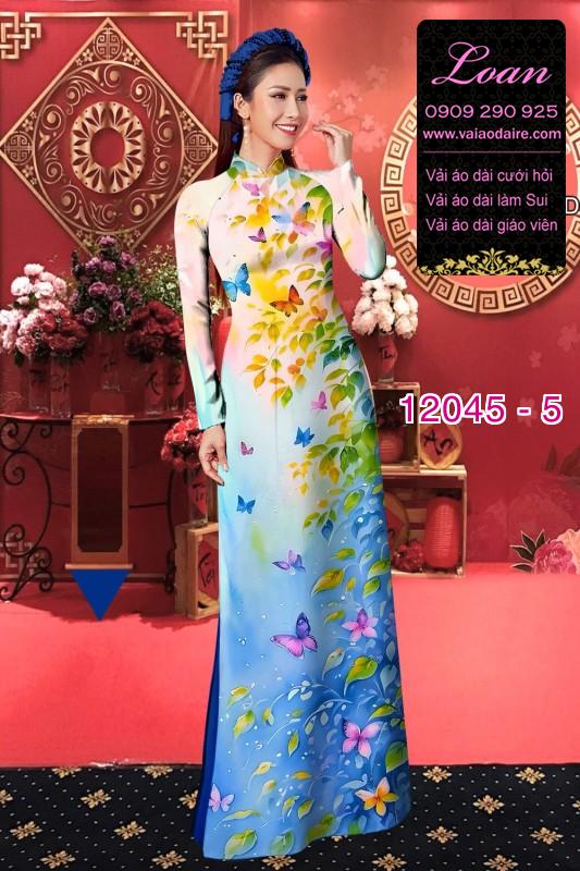 Vải áo dài in hoa 3D