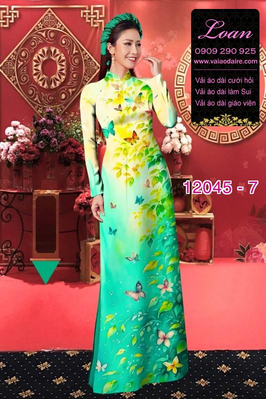 Vải áo dài in hoa 3D