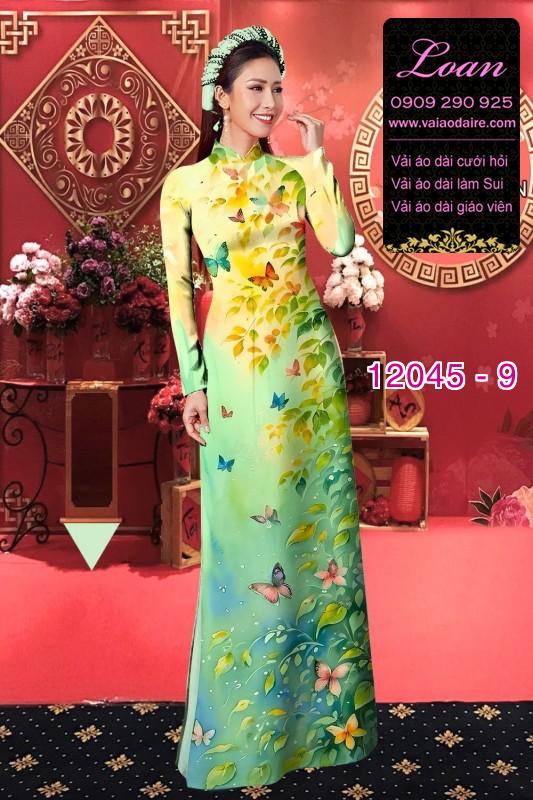 Vải áo dài in hoa 3D