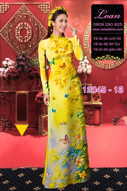 Vải áo dài in hoa 3D