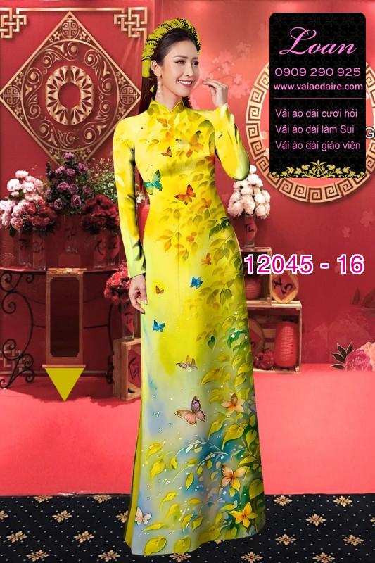 Vải áo dài in hoa 3D