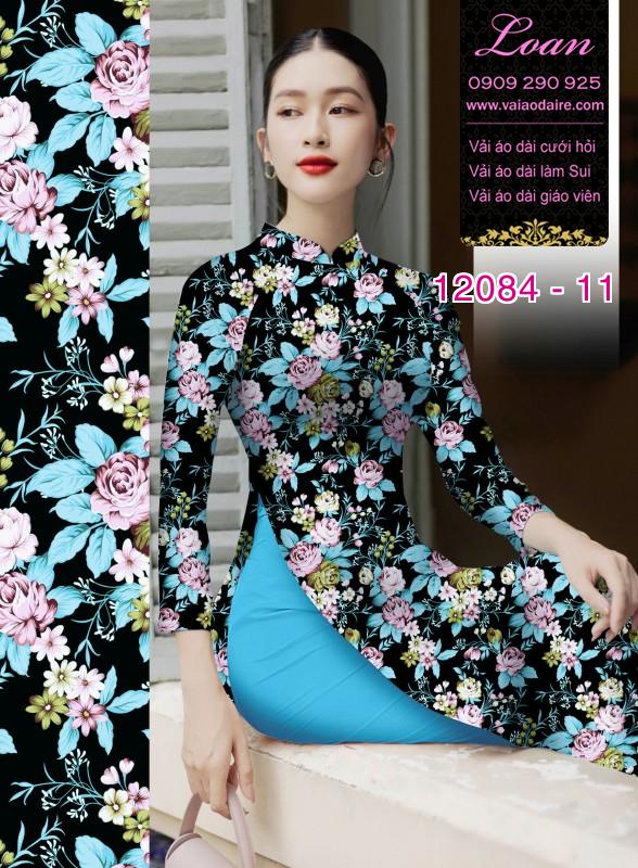 Vải áo dài in hoa 3D Vải áo dài in hoa 3D
