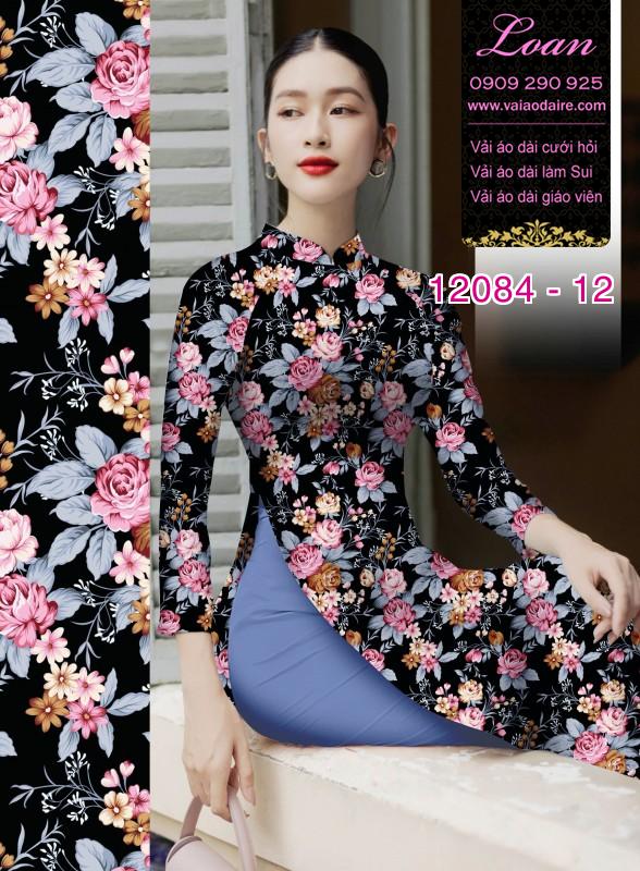 Vải áo dài in hoa 3D Vải áo dài in hoa 3D