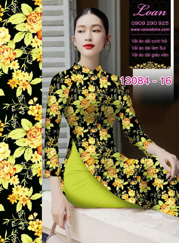 Vải áo dài in hoa 3D Vải áo dài in hoa 3D