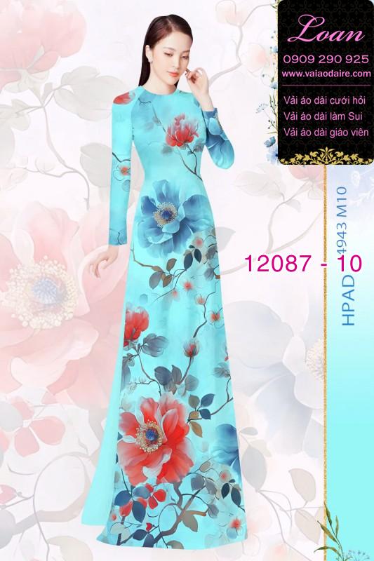 Vải áo dài hoa in 3D