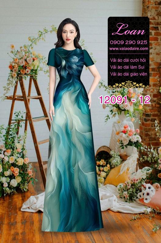 Vải áo dài hoa in 3D Vải áo dài hoa in 3D