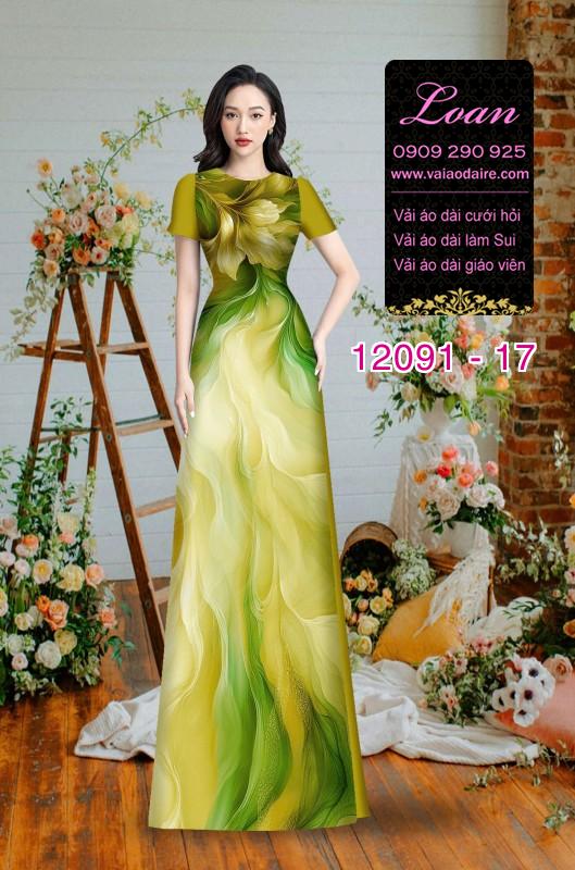 Vải áo dài hoa in 3D Vải áo dài hoa in 3D
