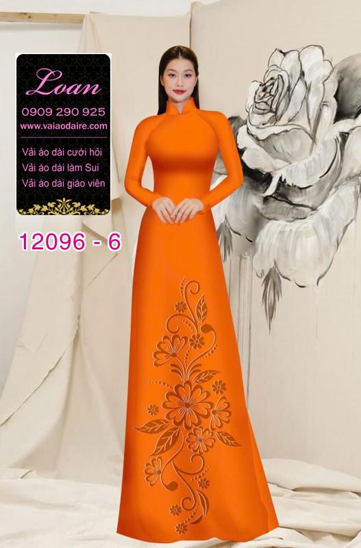 Vải áo dài hoa in 4D Vải áo dài hoa in 4D