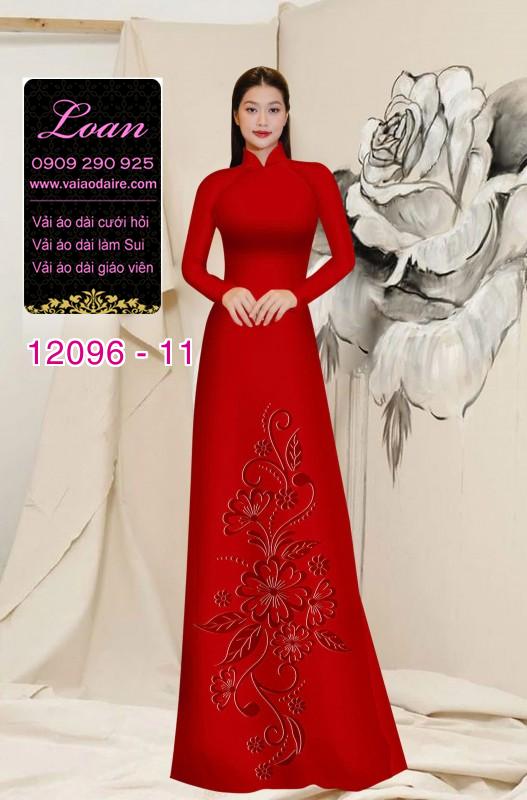 Vải áo dài hoa in 4D Vải áo dài hoa in 4D