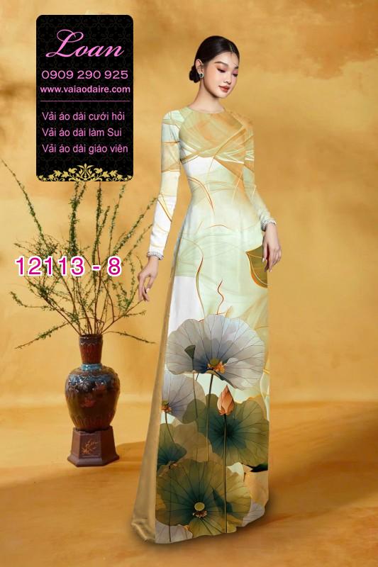 Vải áo dài hoa in 3D Vải áo dài hoa in 3D