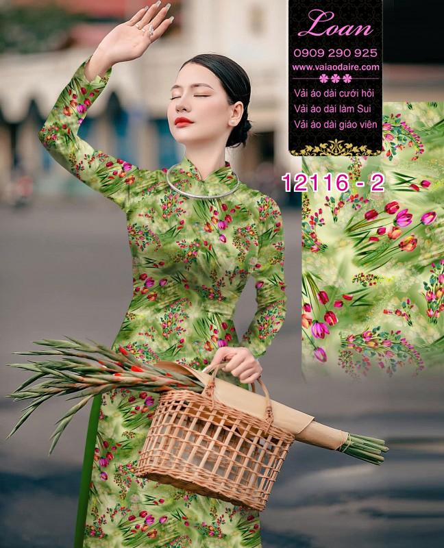 Vải áo dài hoa in 3D Vải áo dài hoa in 3D