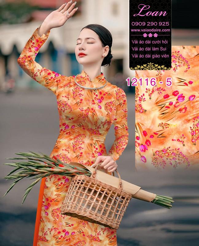 Vải áo dài hoa in 3D Vải áo dài hoa in 3D