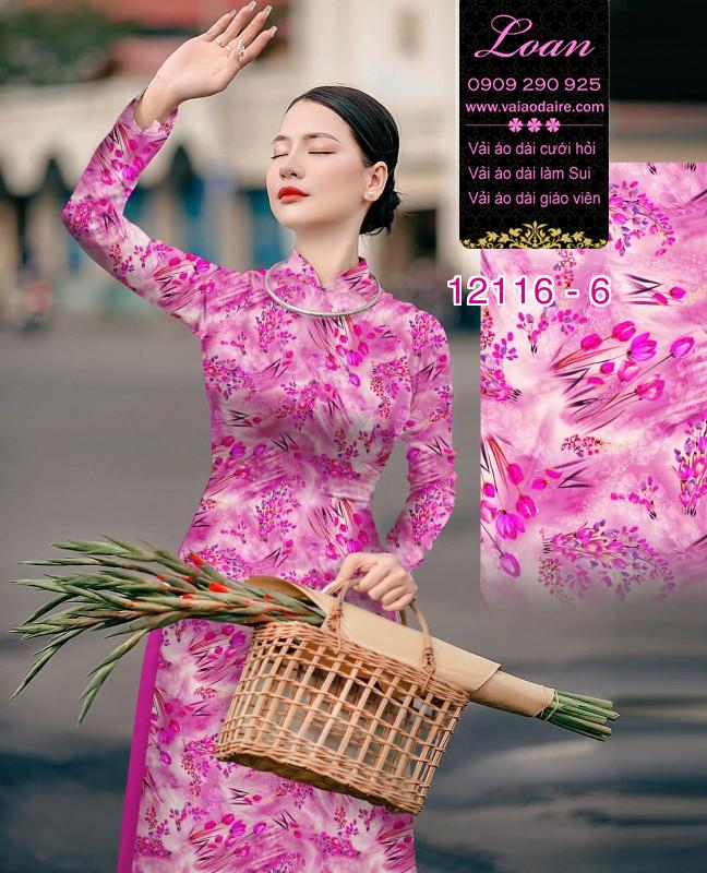 Vải áo dài hoa in 3D Vải áo dài hoa in 3D