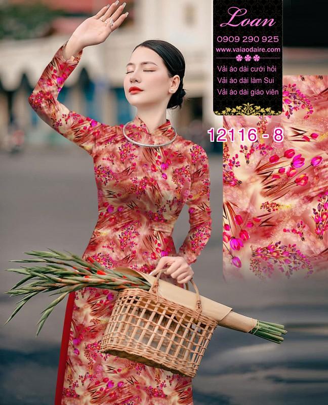 Vải áo dài hoa in 3D Vải áo dài hoa in 3D
