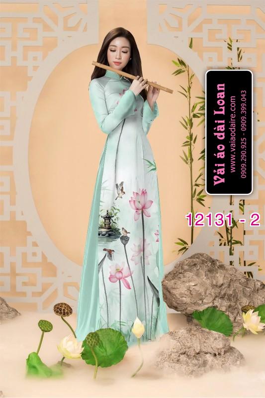 Vải áo dài hoa in 3D
