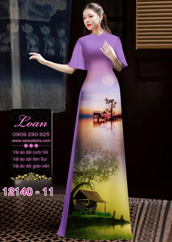 Vải áo dài phong cảnh Vải áo dài phong cảnh