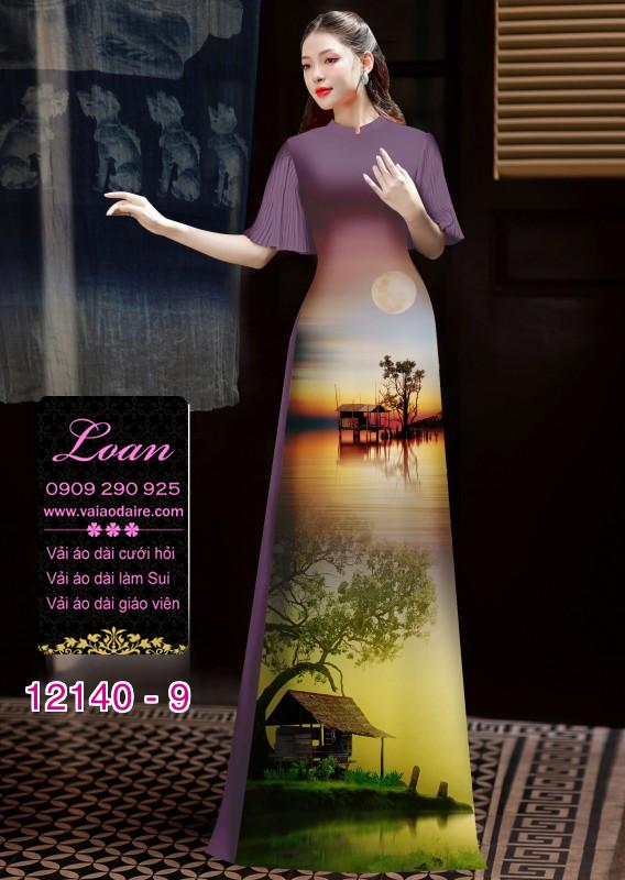 Vải áo dài phong cảnh Vải áo dài phong cảnh